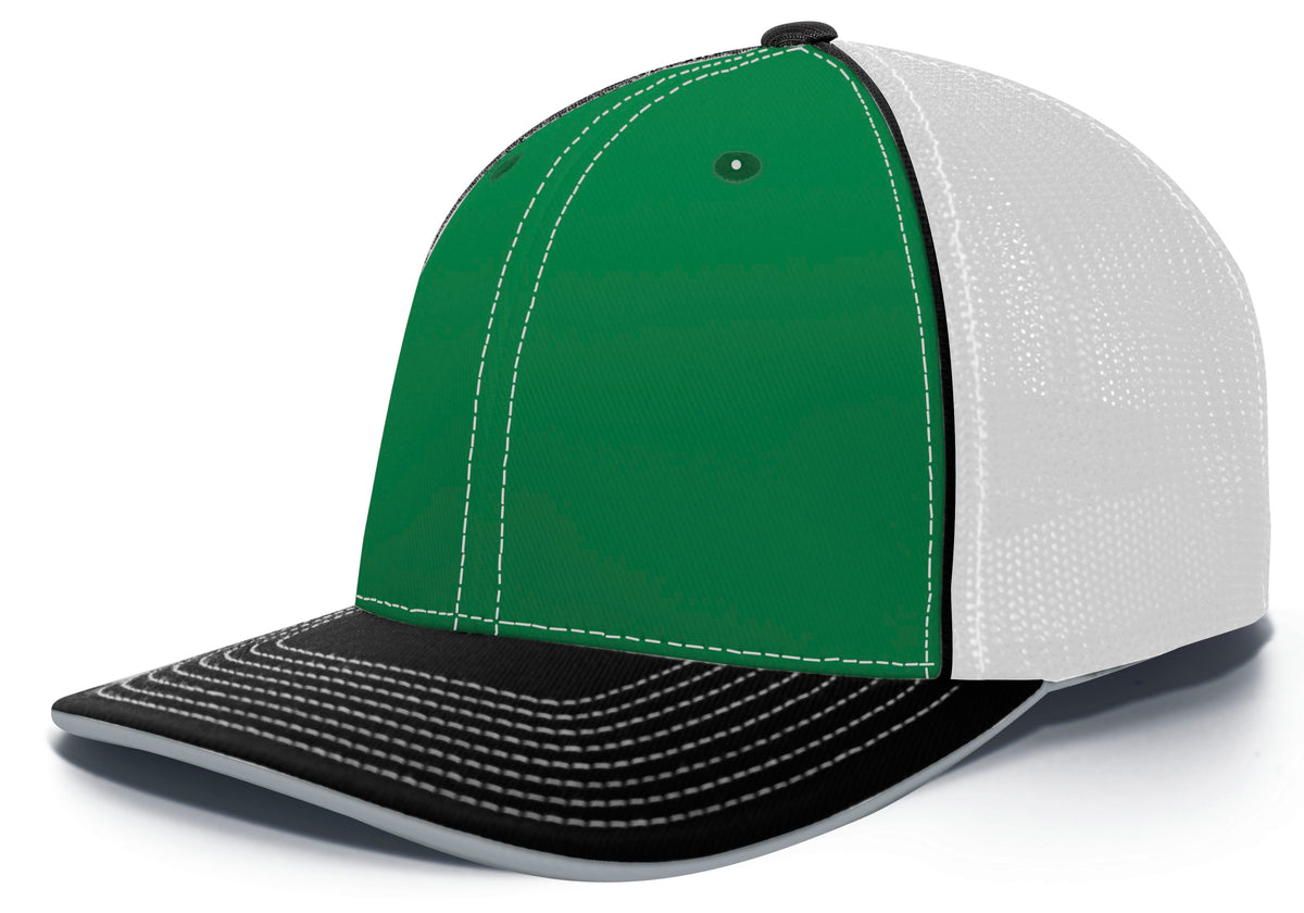 Trucker PacFlex Cap - Kelly/White/Black