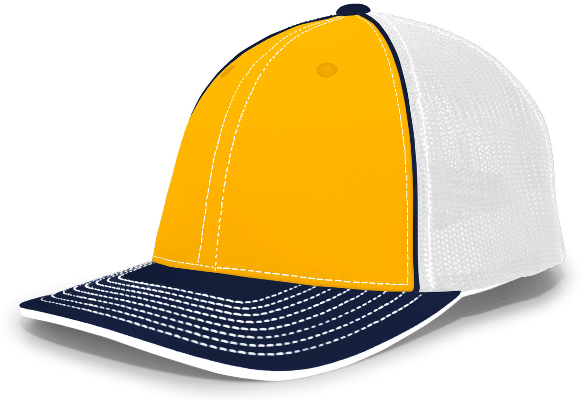 Trucker PacFlex Cap - Gold/White/Navy