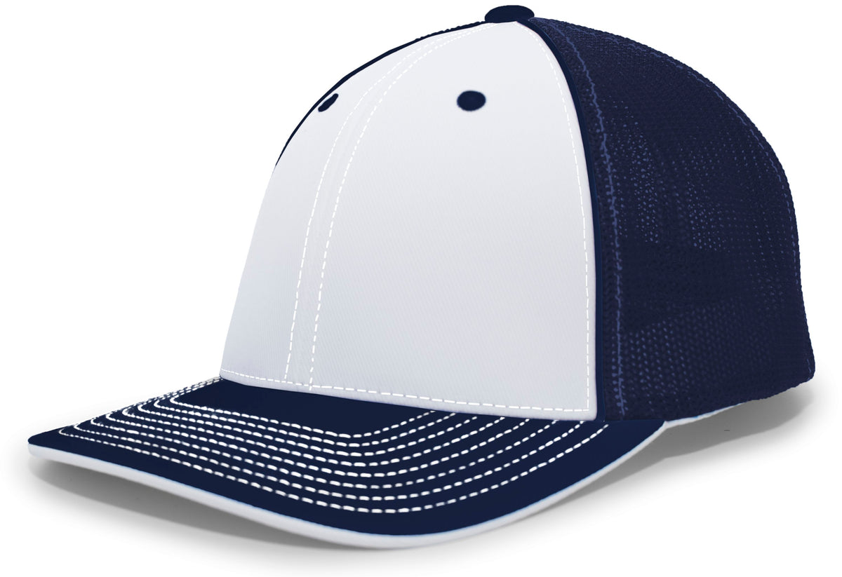 Trucker PacFlex Cap - White/Navy/Navy