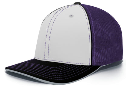 Trucker PacFlex Cap - White/Purple/Black
