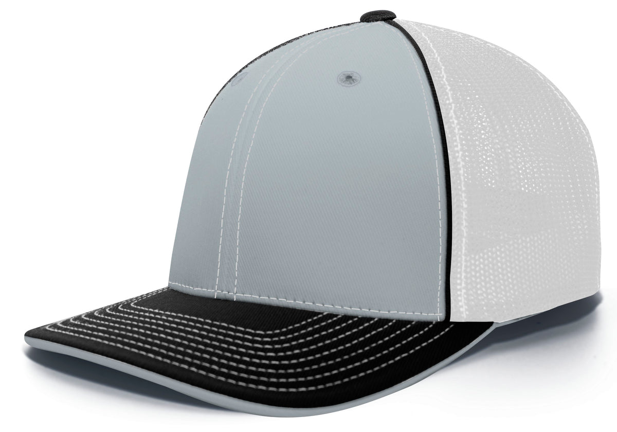 Trucker PacFlex Cap - Silver/White/Black
