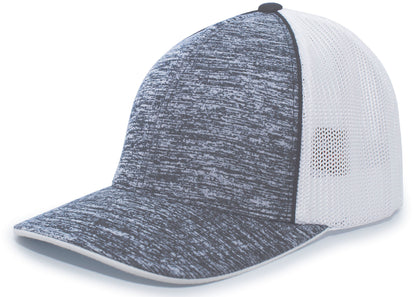 Aggressive Heather Trucker PacFlex Cap - Gth/W/Gh