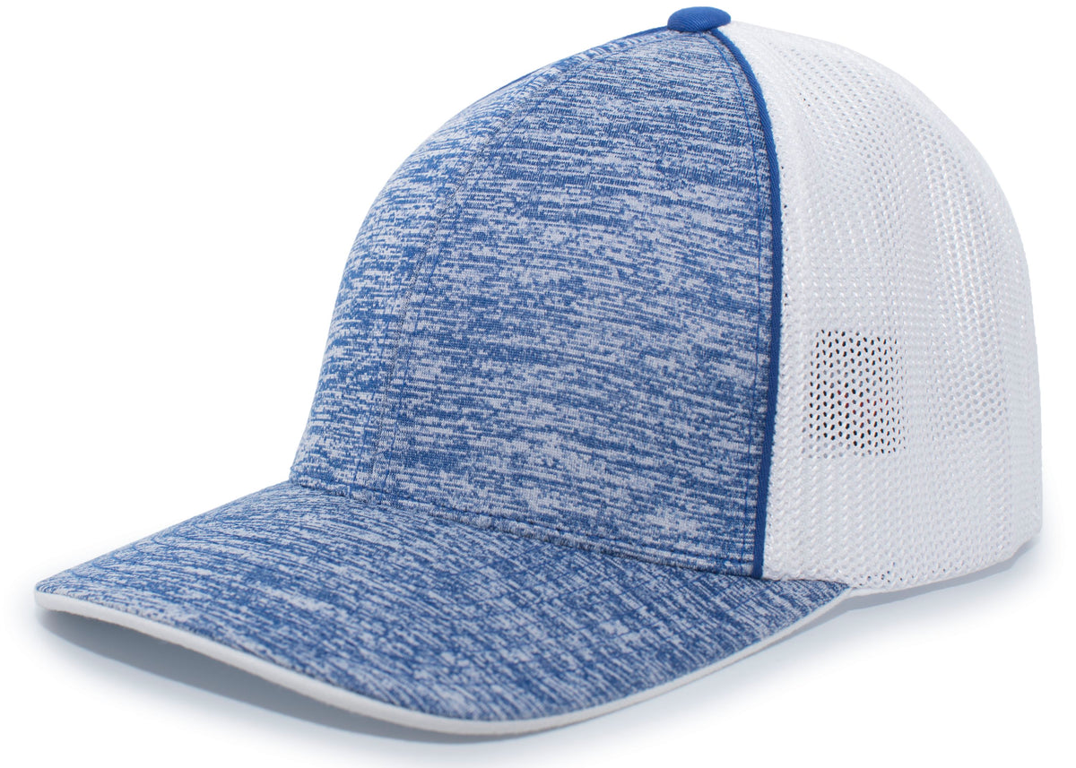 Aggressive Heather Trucker PacFlex Cap - Rh/Wh/Rh