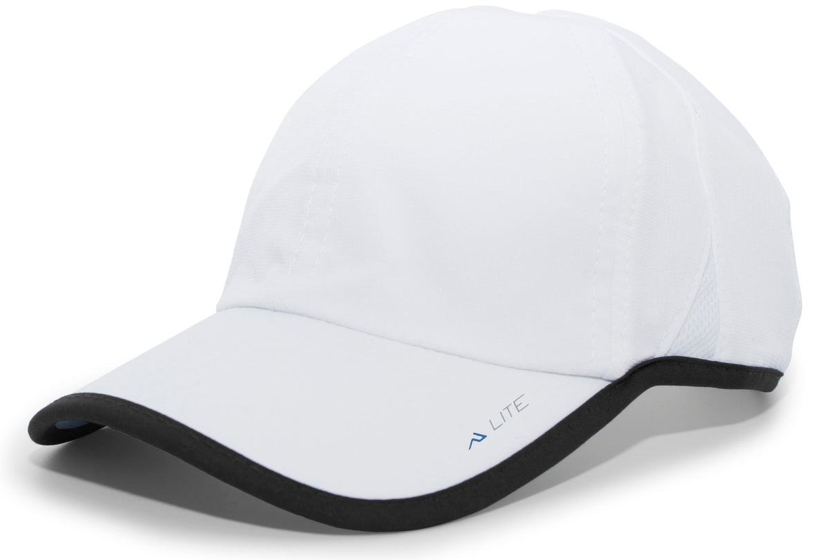 Lite Series Active Hook-And-Loop Adjustable Cap - White/Black