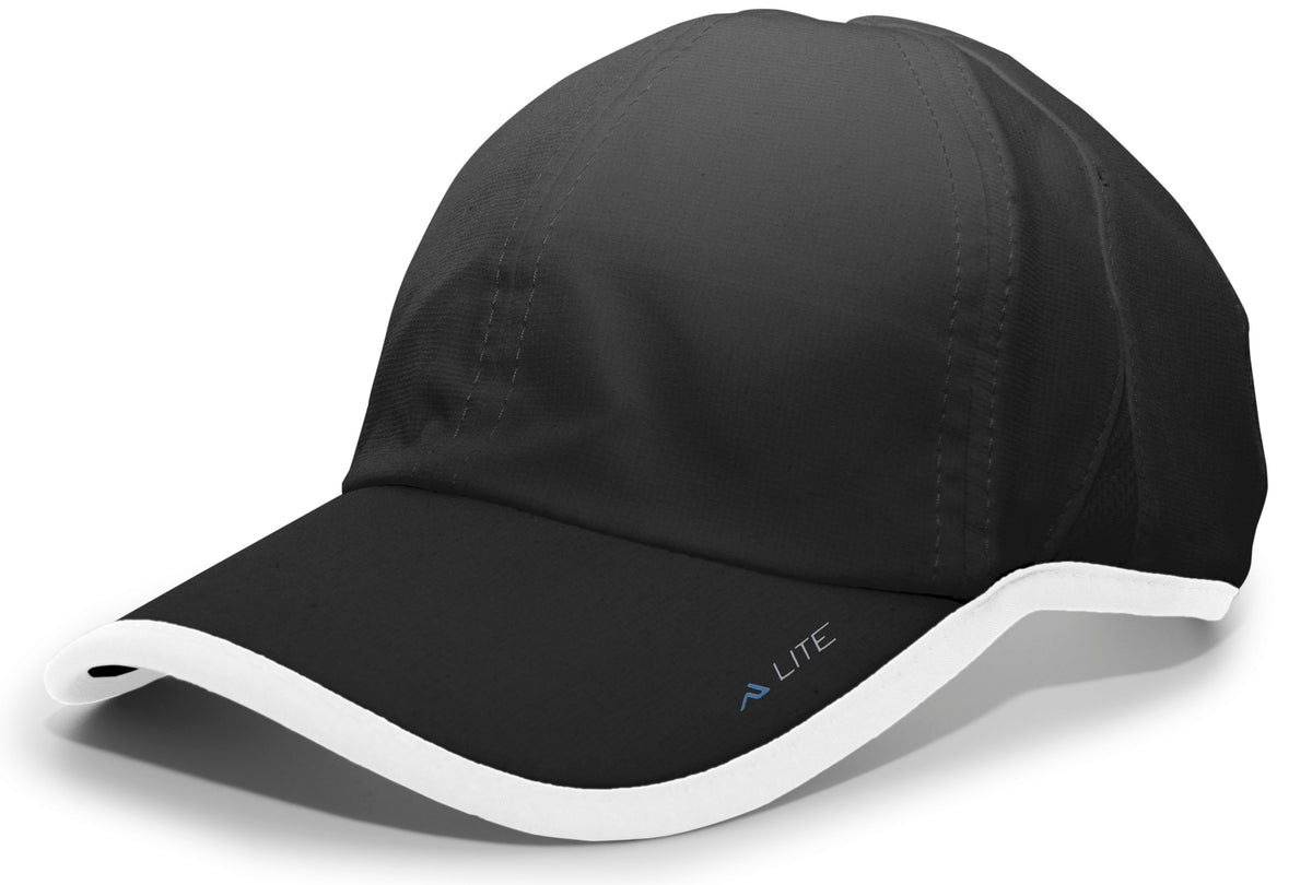 Lite Series Active Hook-And-Loop Adjustable Cap - Black/White