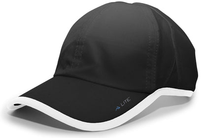 Lite Series Active Hook-And-Loop Adjustable Cap - Black/White
