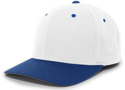 Twill Stretchfit Cap - White/Royal