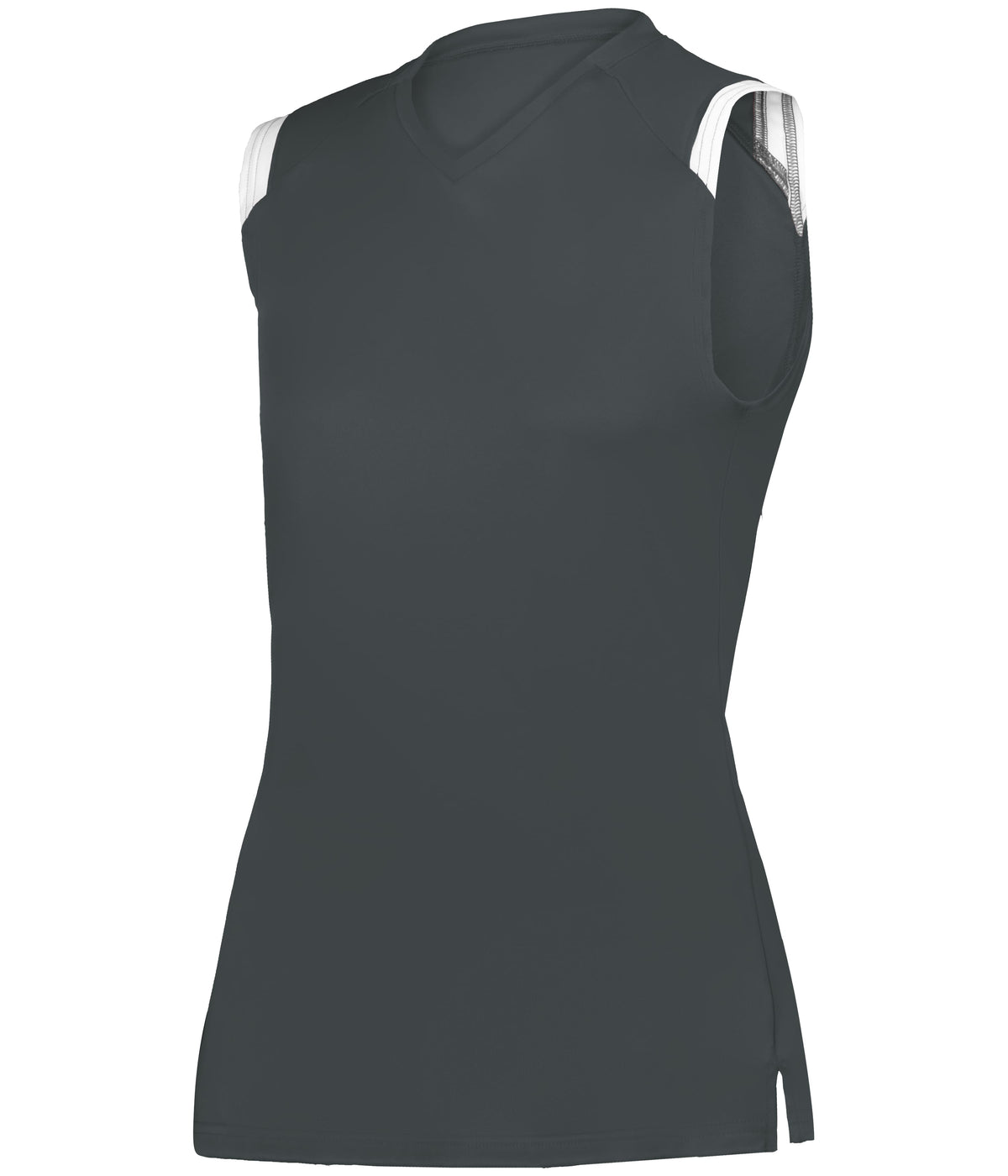GIRLS ON THE RISE SLEEVELESS SOFTBALL JERSEY - GRAPHITE/WHITE (BA)