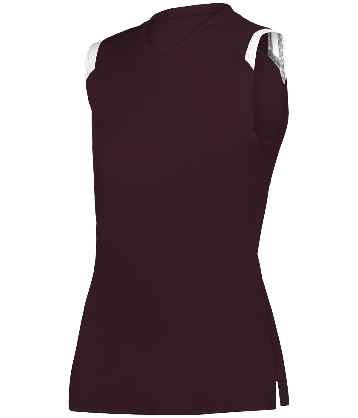 GIRLS ON THE RISE SLEEVELESS SOFTBALL JERSEY - MAROON/WHITE (BA)