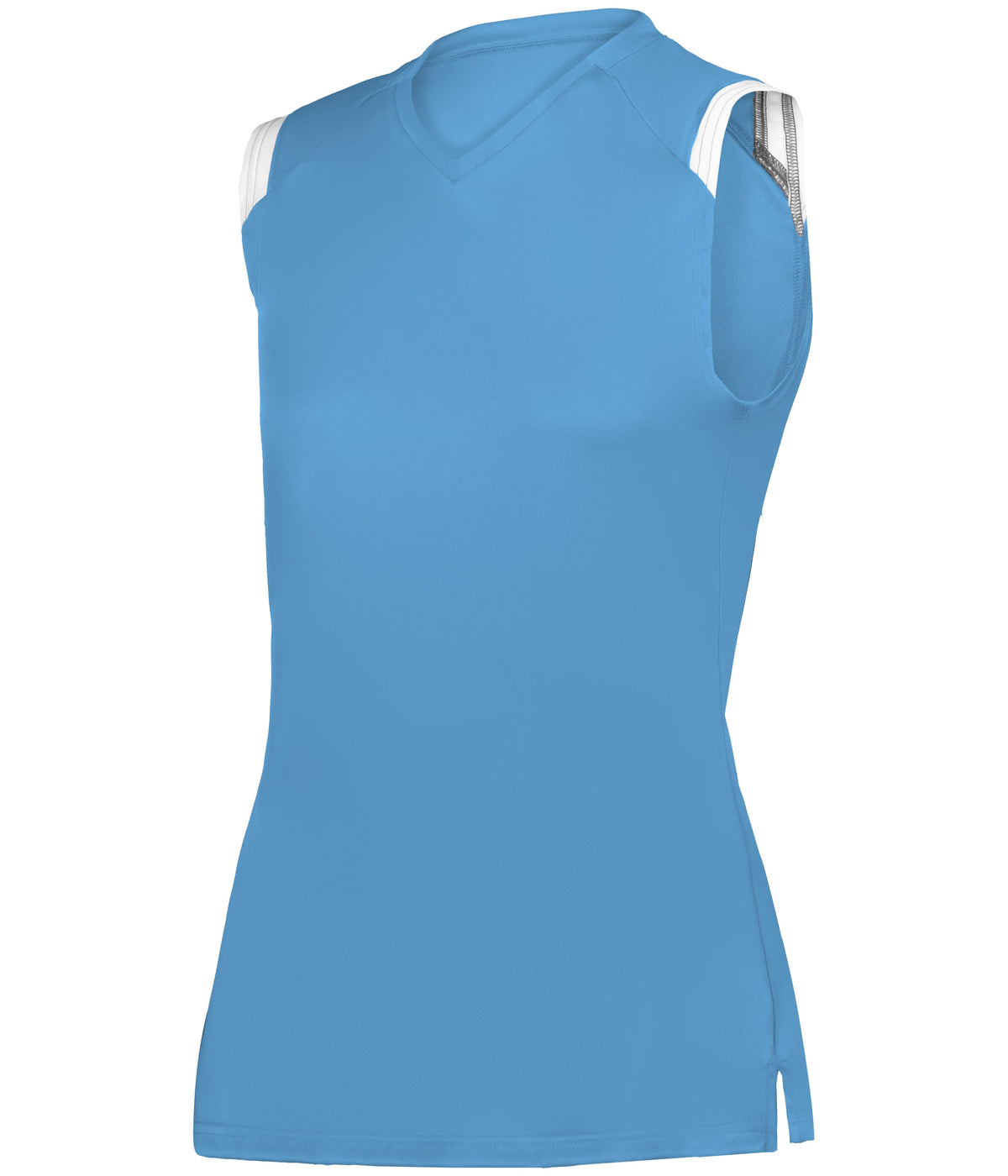 GIRLS ON THE RISE SLEEVELESS SOFTBALL JERSEY - COLUMBIA BLUE/WHITE (BA)