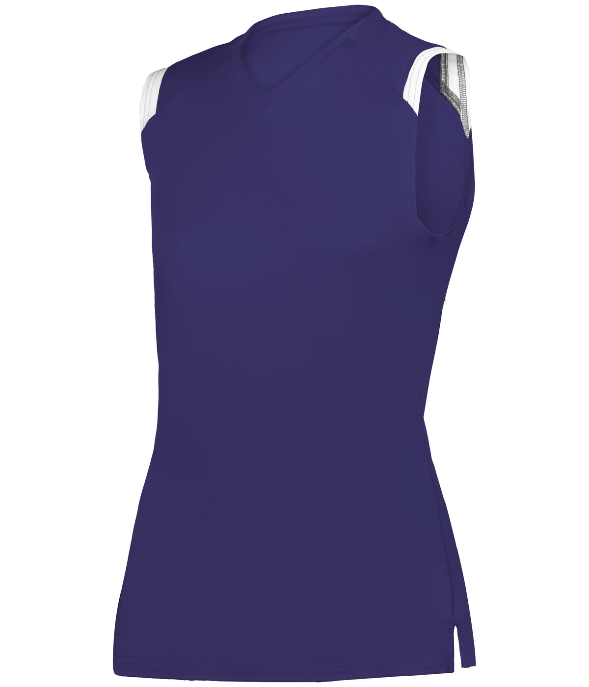 GIRLS ON THE RISE SLEEVELESS SOFTBALL JERSEY - PURPLE/WHITE (BA)