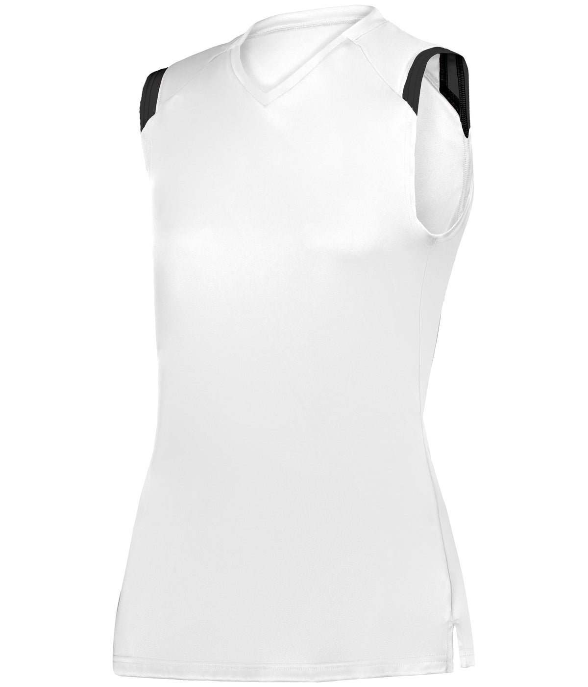 GIRLS ON THE RISE SLEEVELESS SOFTBALL JERSEY - WHITE/BLACK (BA)