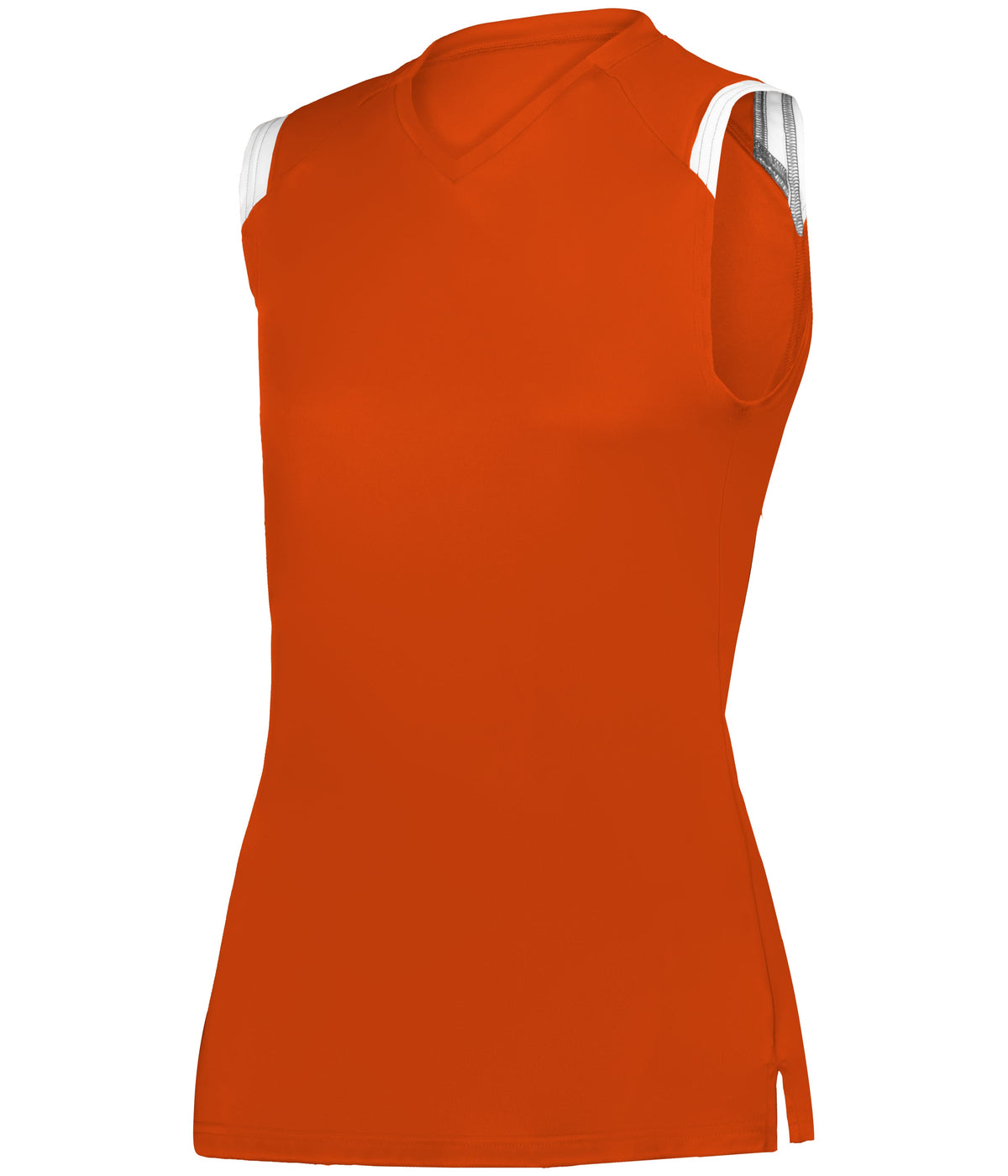 GIRLS ON THE RISE SLEEVELESS SOFTBALL JERSEY - BT. ORANGE/WHITE (BA)