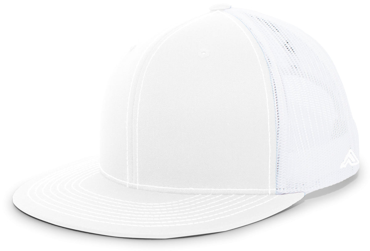 D-Series Trucker Snapback Cap - White