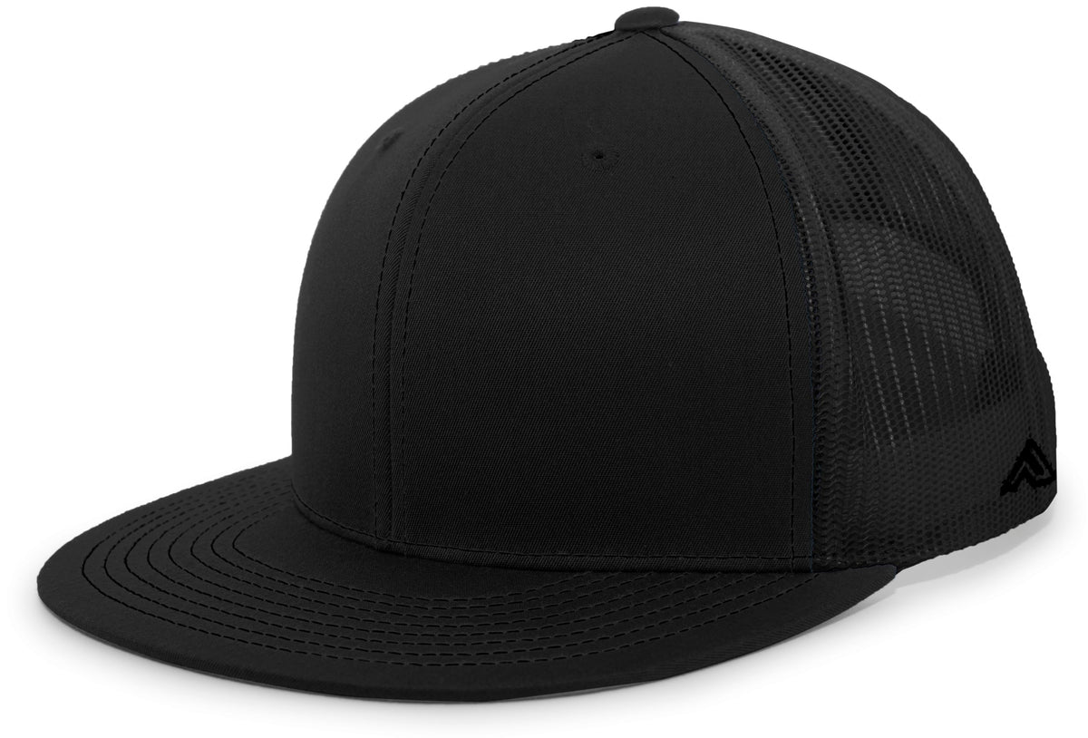 D-Series Trucker Snapback Cap - Black