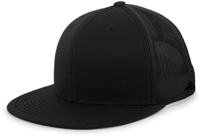 D-Series Trucker Snapback Cap - Black