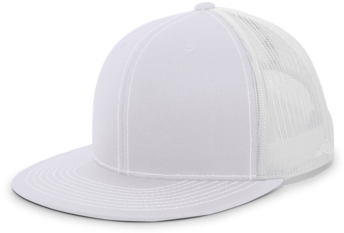 D-Series Trucker Snapback Cap - Silver