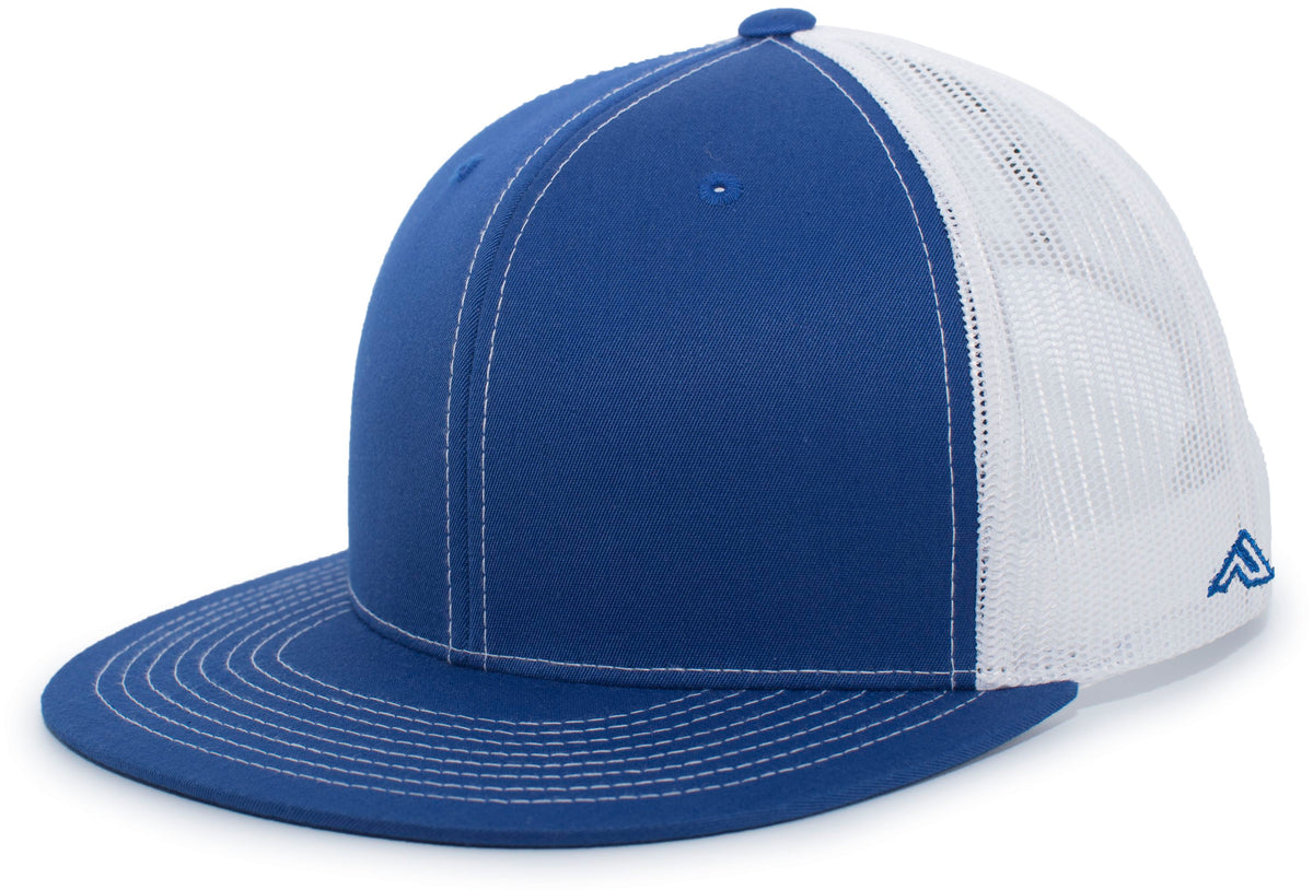 D-Series Trucker Snapback Cap - Royal/White/Royal