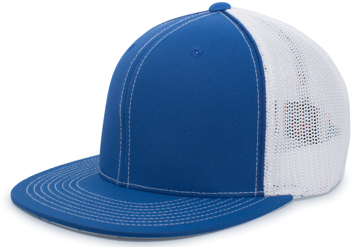 D-Series Trucker PacFlex Cap - Royal/White/Royal