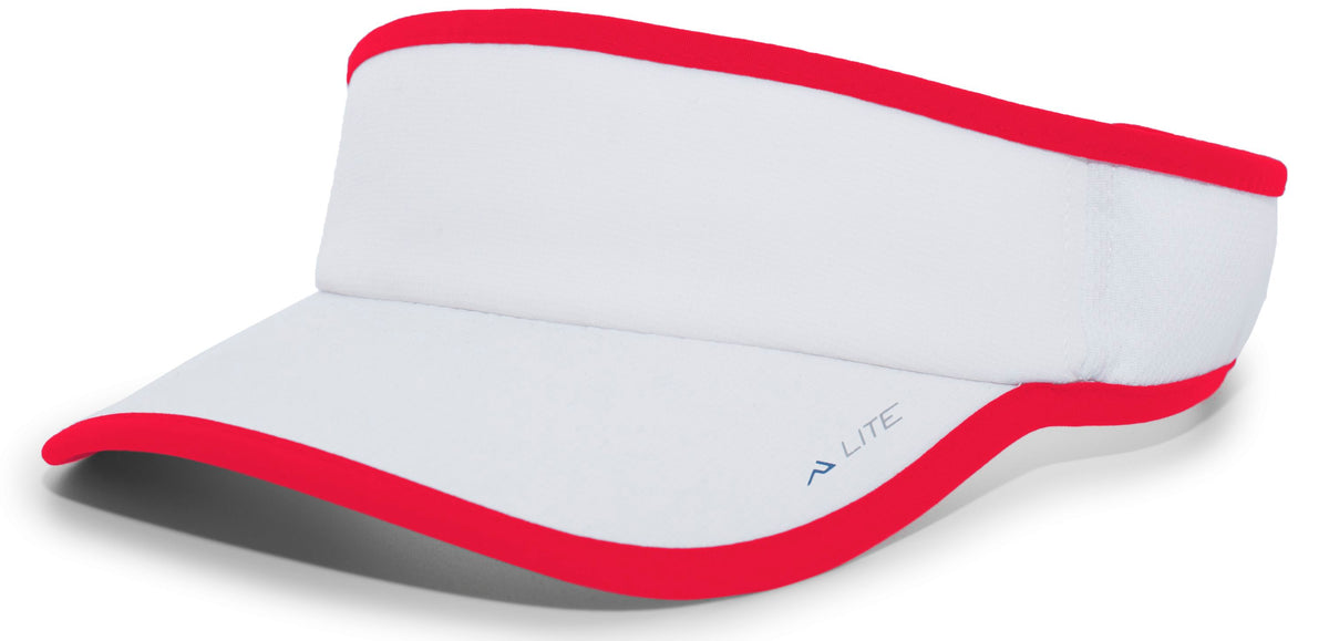 LITE ALL-SPORT ACTIVE VISOR - White/Red