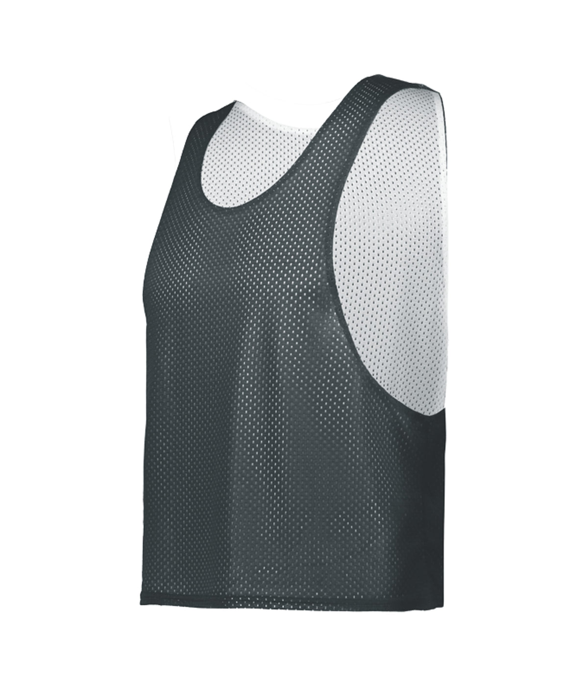 YOUTH C2 REVERSIBLE MESH LACROSSE PINNIE - GRAPHITE/WHITE (BA)