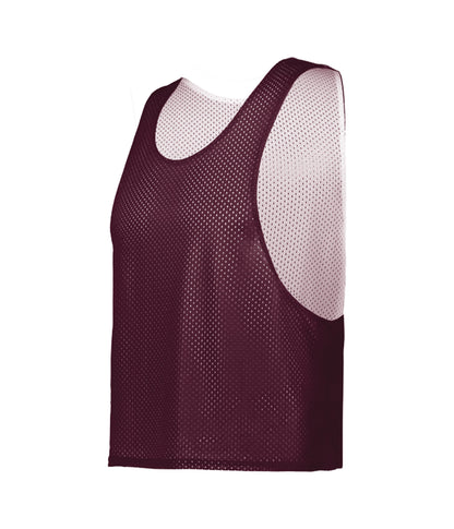 YOUTH C2 REVERSIBLE MESH LACROSSE PINNIE - MAROON/WHITE (BA)