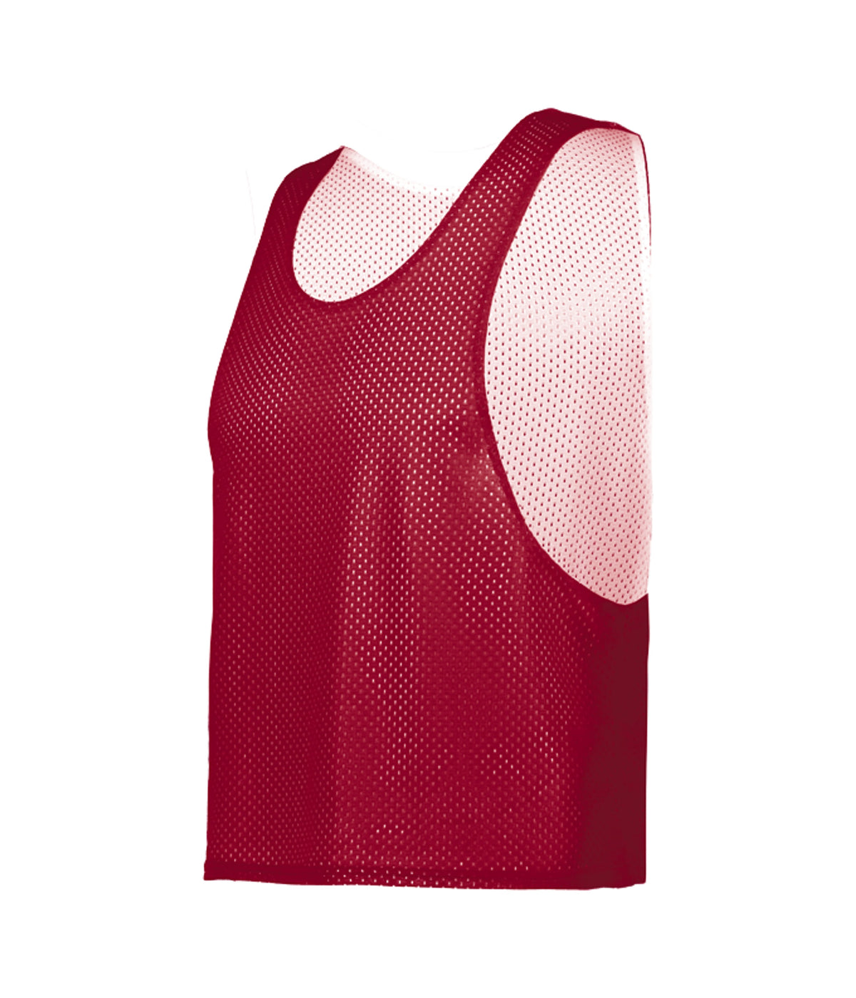 YOUTH C2 REVERSIBLE MESH LACROSSE PINNIE - RED/WHITE (BA)