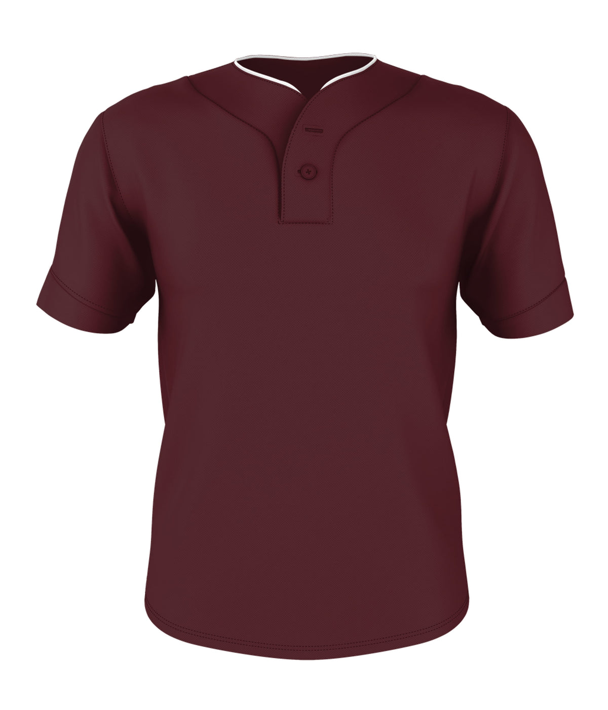 TWO BUTTON MESH BASEBALL JERSEY