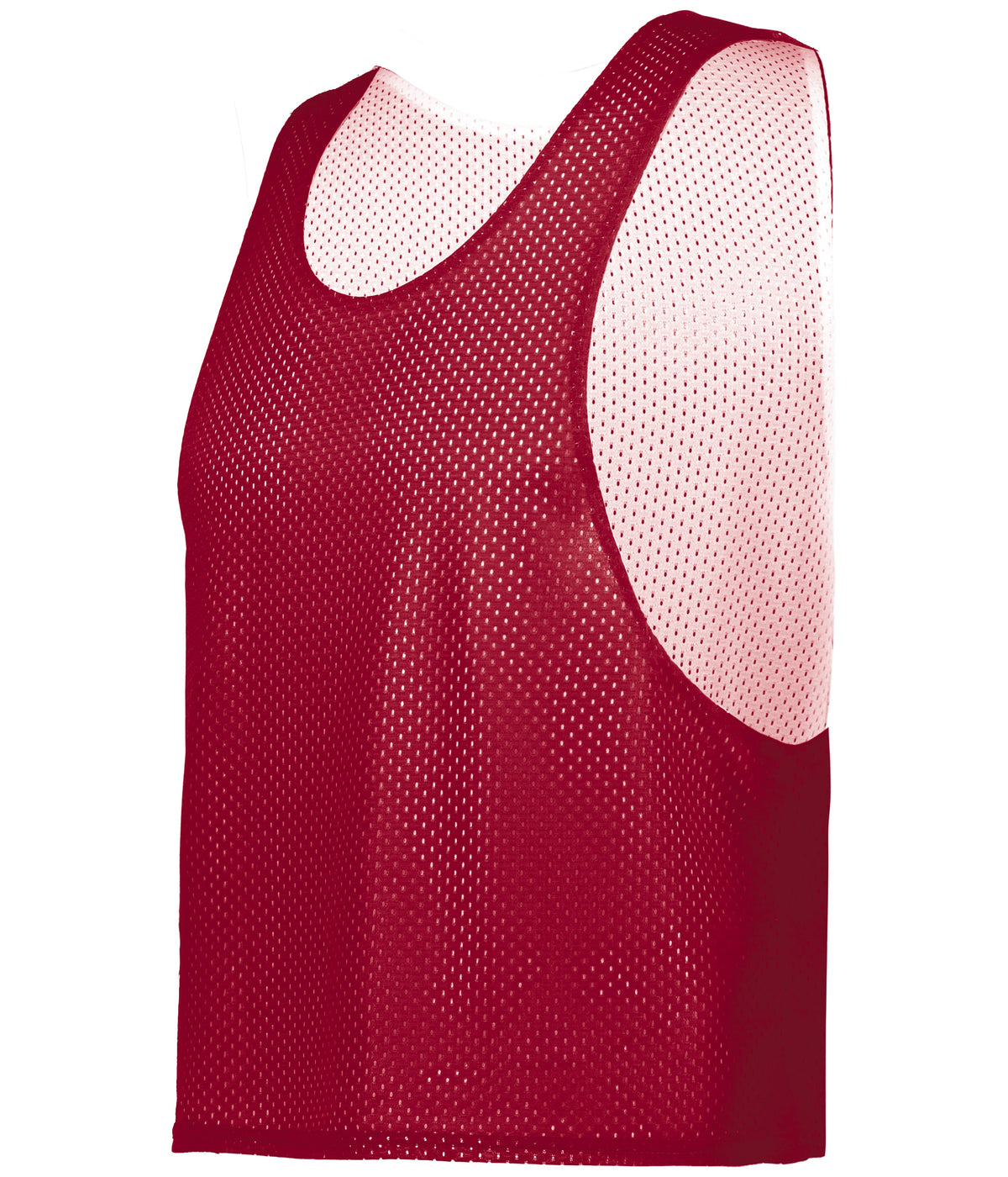 C2 REVERSIBLE MESH LACROSSE PINNIE - RED/WHITE (BA)