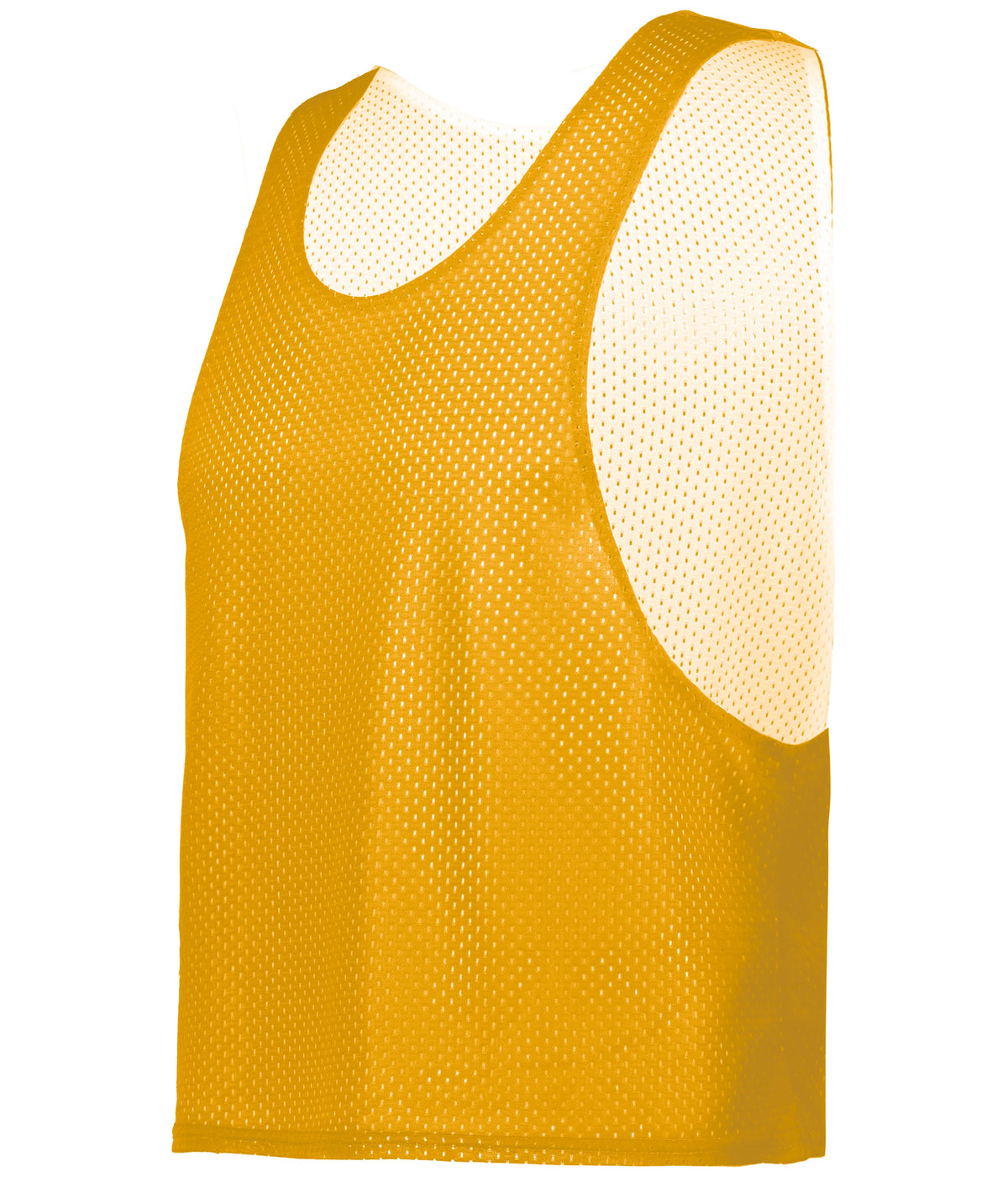 C2 REVERSIBLE MESH LACROSSE PINNIE - GOLD/WHITE (BA)