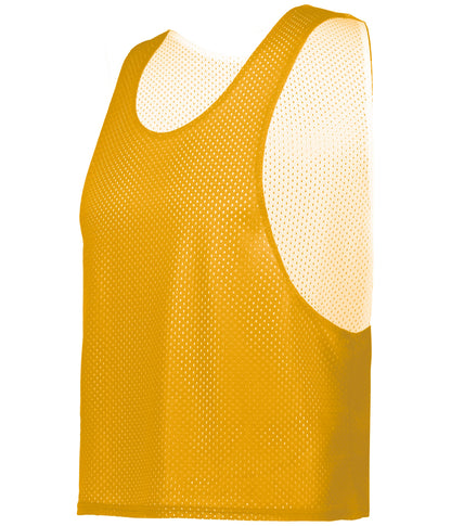 C2 REVERSIBLE MESH LACROSSE PINNIE - GOLD/WHITE (BA)