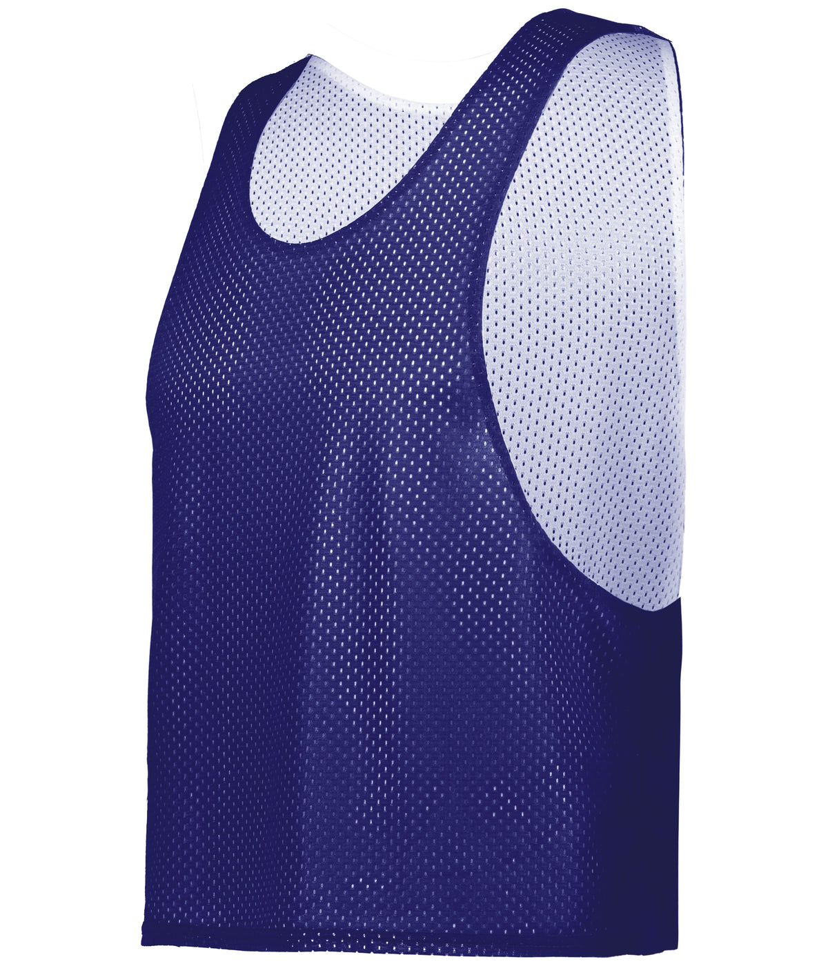 C2 REVERSIBLE MESH LACROSSE PINNIE - PURPLE/WHITE (BA)