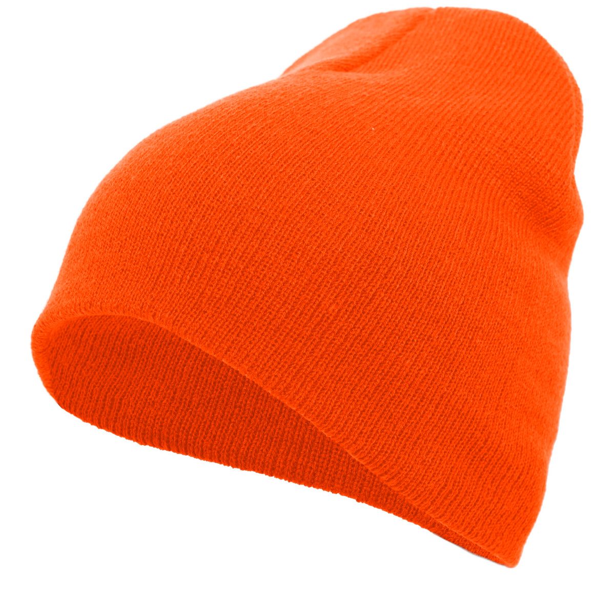 Basic Knit Beanie - Orange