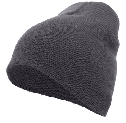Basic Knit Beanie - Graphite