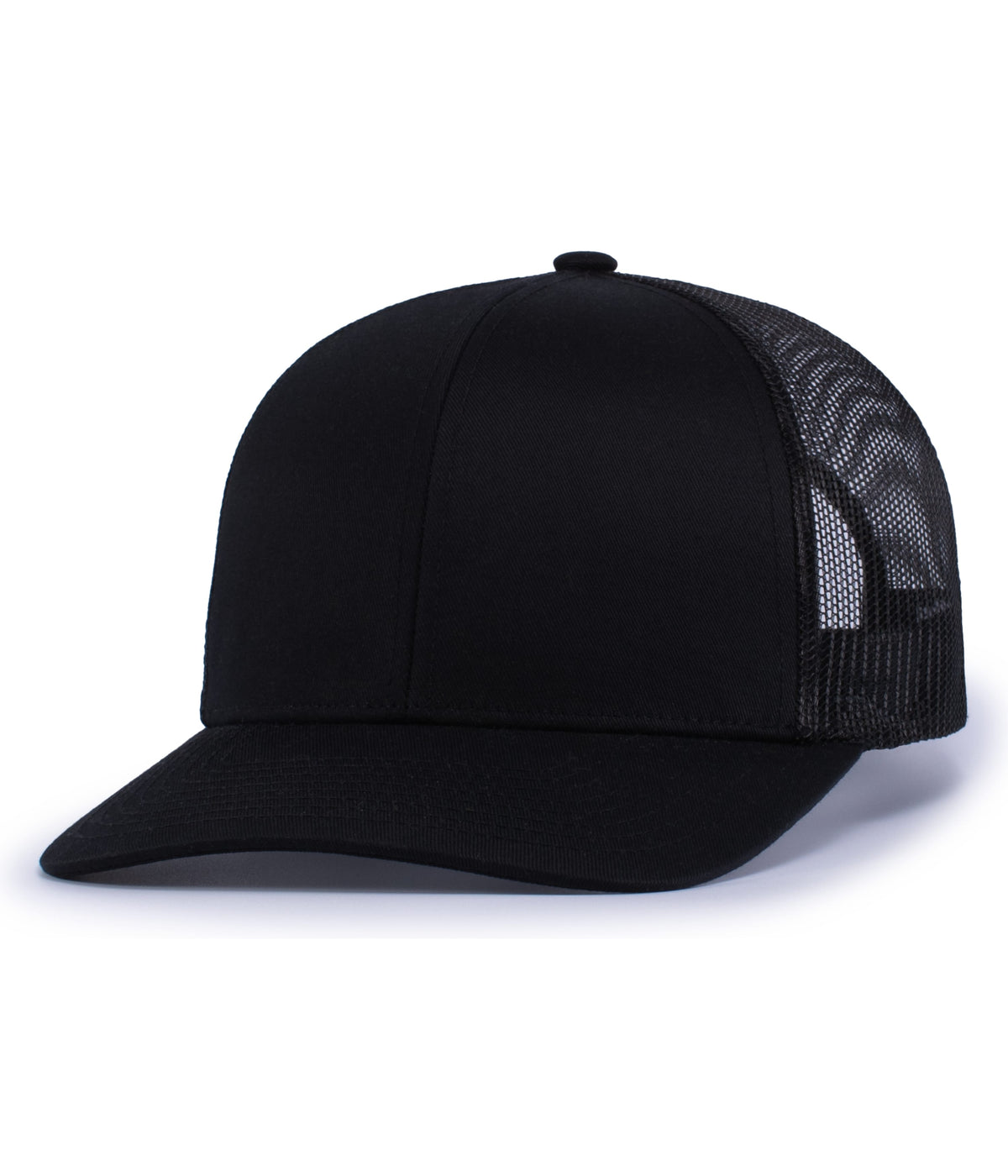 YOUTH 6-PANEL TRUCKER SNAPBACK CAP - Black