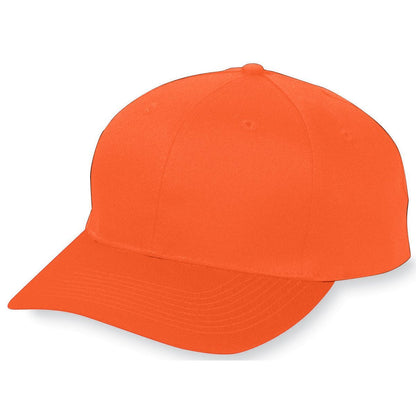 Youth Six-Panel Cotton Twill Low-Profile Cap - Orange