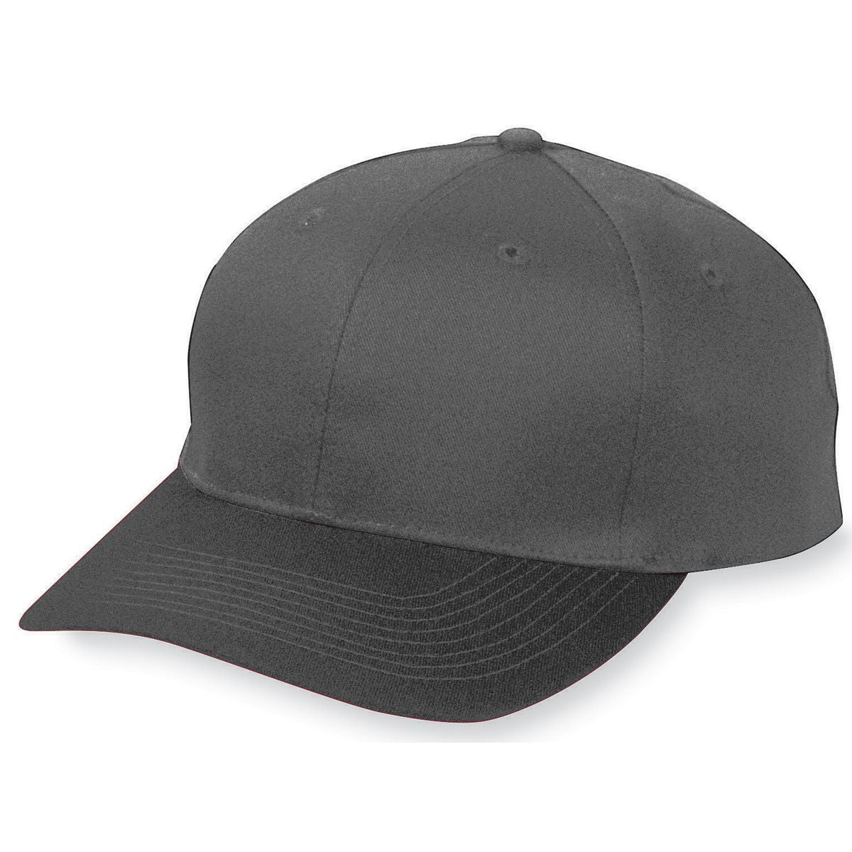 Youth Six-Panel Cotton Twill Low-Profile Cap - Black