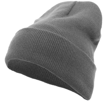 Knit Fold Over Beanie - Graphite