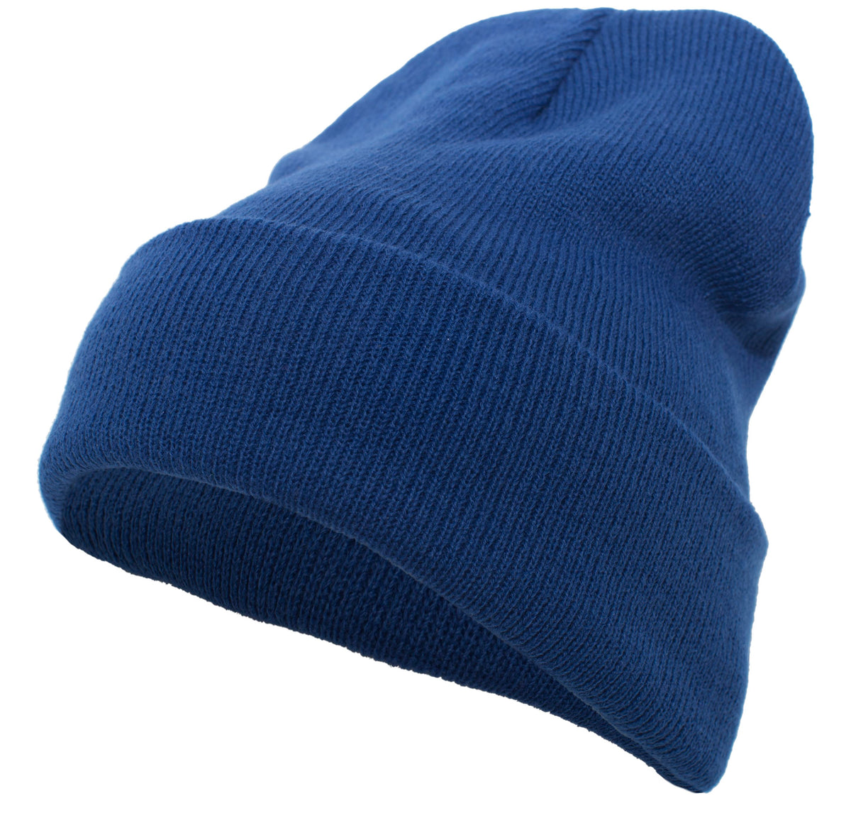 Knit Fold Over Beanie - Royal