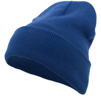 Knit Fold Over Beanie - Royal
