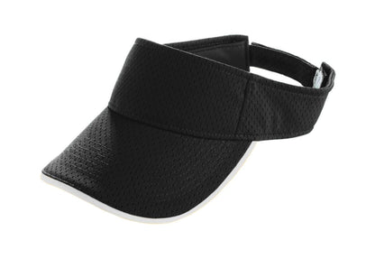 Athletic Mesh Two-Color Visor - Black/White