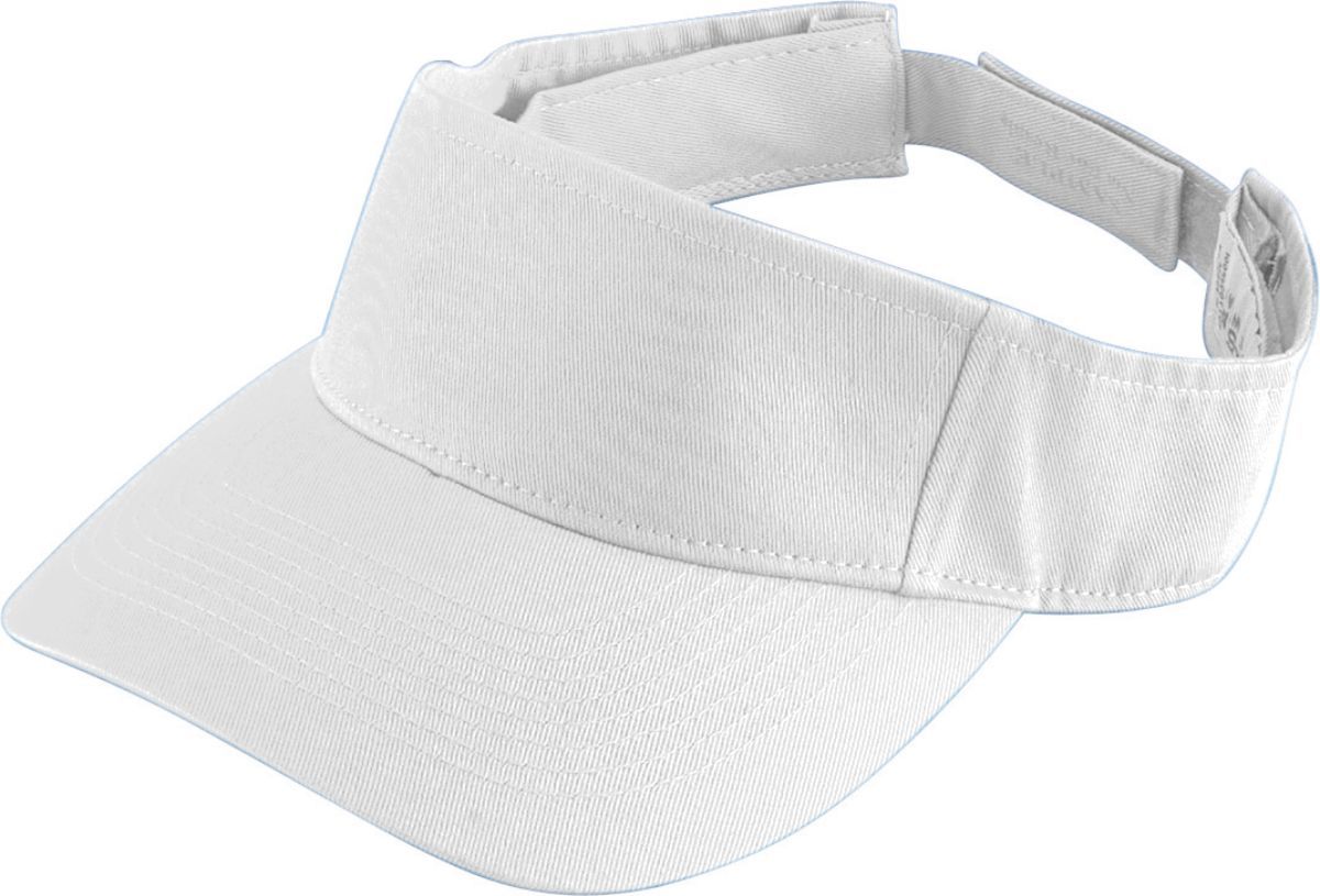 Youth Sport Twill Visor - White