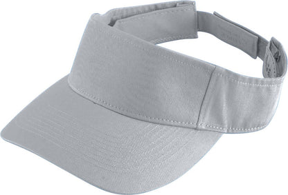 Youth Sport Twill Visor - Silver Grey