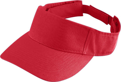 Youth Sport Twill Visor - Red