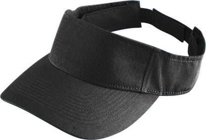 Youth Sport Twill Visor - Black