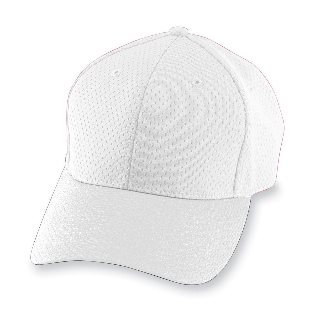 Youth Athletic Mesh Cap - White