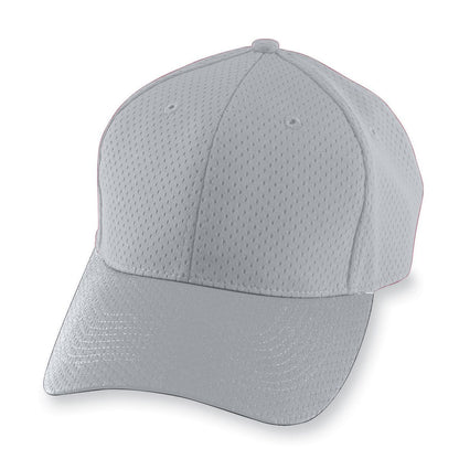 Youth Athletic Mesh Cap - Silver Grey