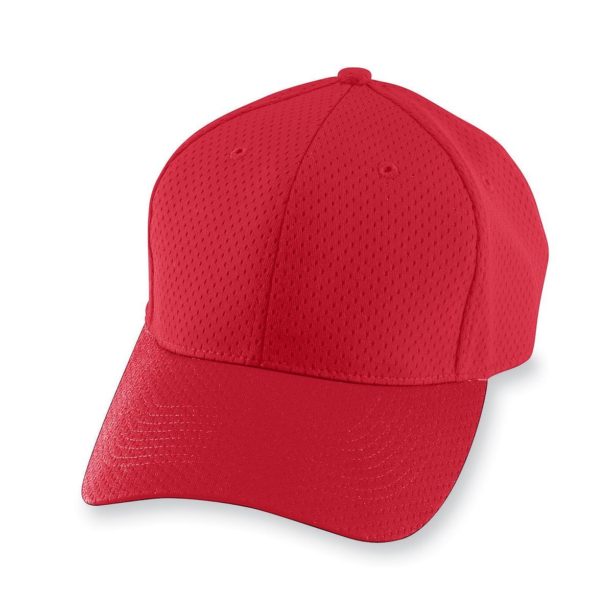 Youth Athletic Mesh Cap - Red