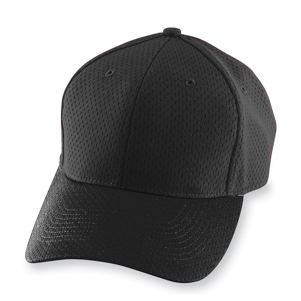 Youth Athletic Mesh Cap - Black