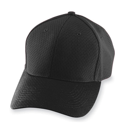 Youth Athletic Mesh Cap - Black